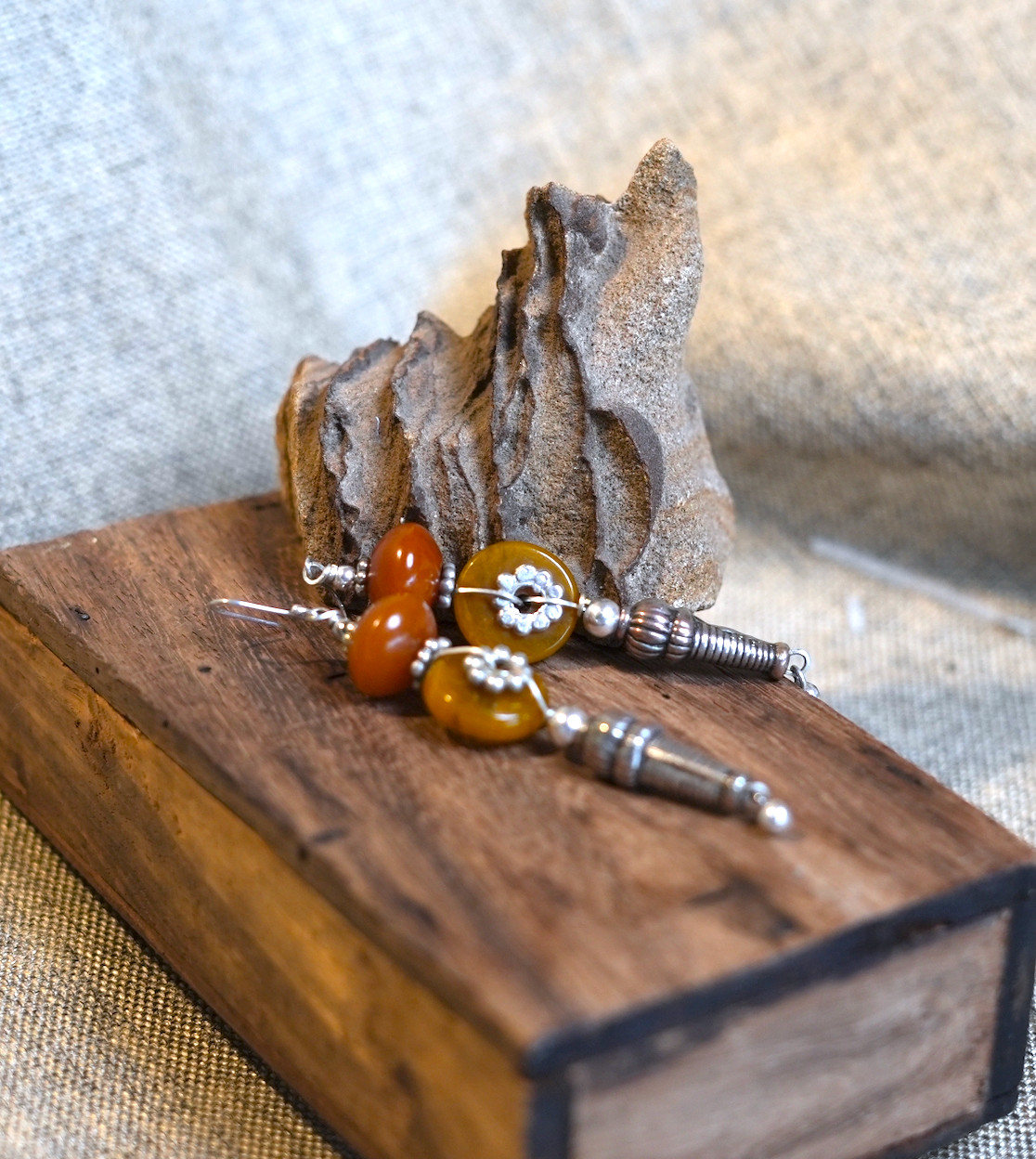 Ambers Antique Flowers Earrings