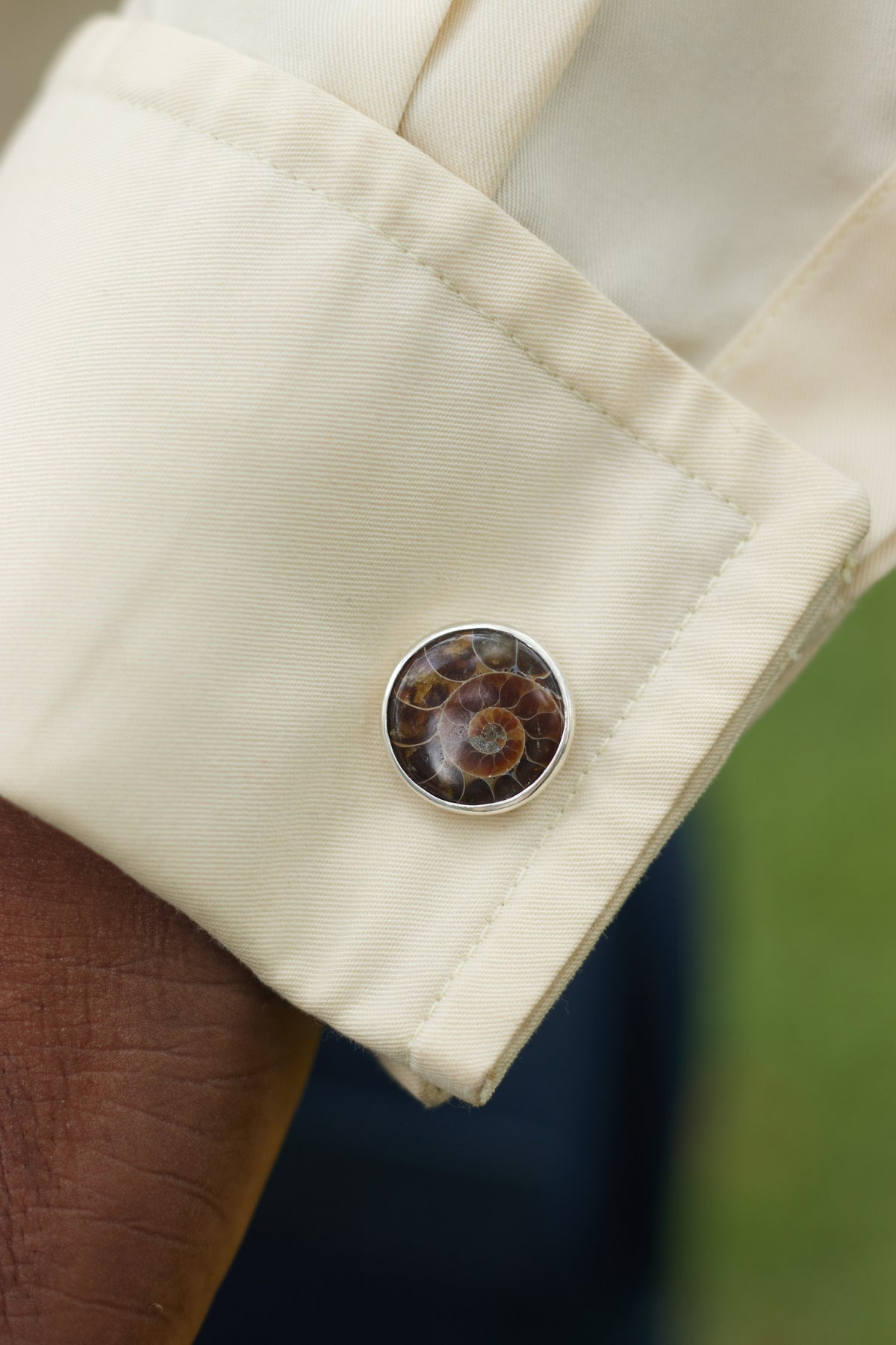 Fossil Ammonite Cufflinks