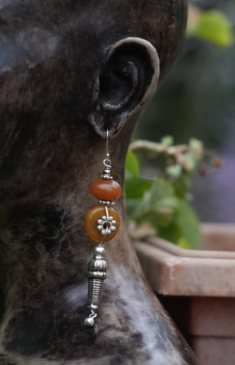 Ambers Antique Flowers Earrings
