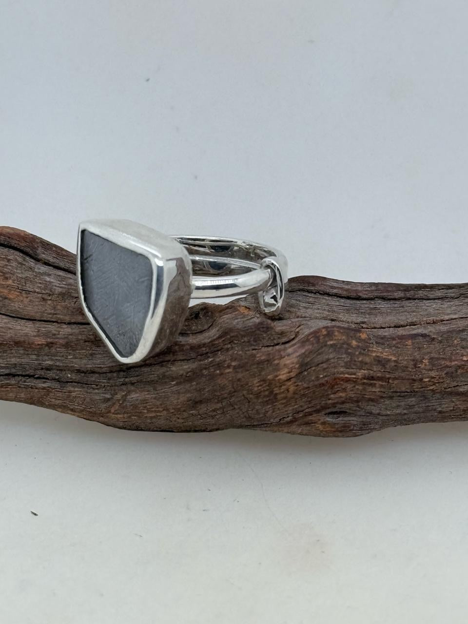 Meteorite Triangle Ring